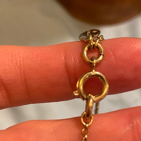 Ann Taylor Beaded Jade Green and Crystal Necklace - Picture 6 of 10